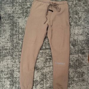 Fear of God Essentials Beige Joggers